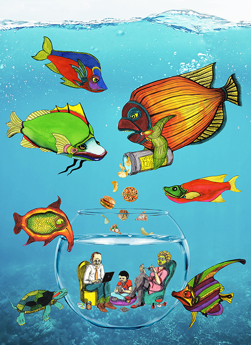 Fish human pets