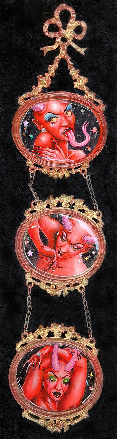 Glamorous Satan fabulous devils painting by Drakula Approved